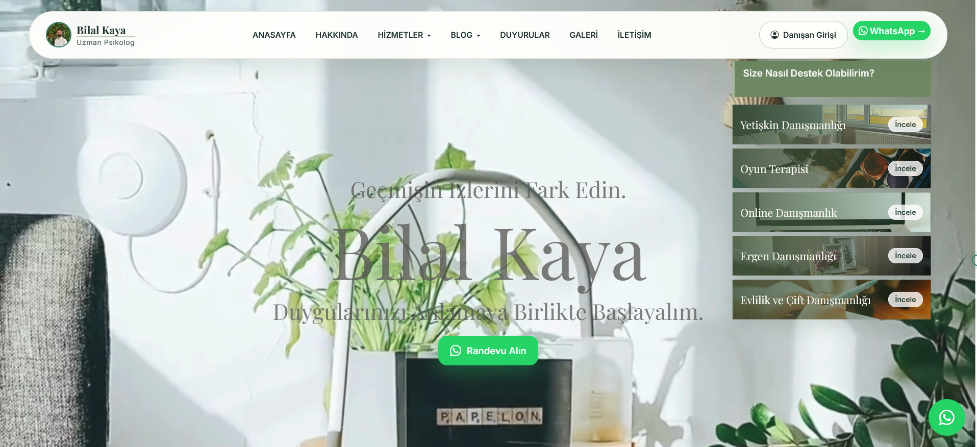 Bilalkaya.net — Full-Stack CMS & Corporate Web App