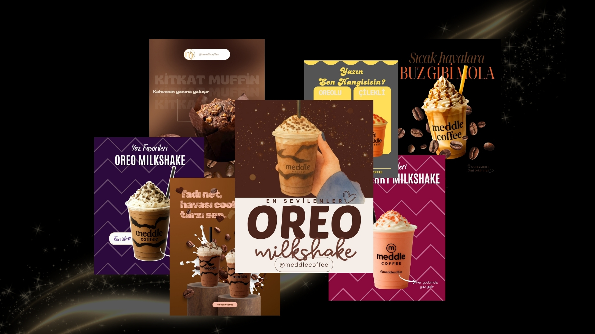 MeddleCoffee — Social Media Visual Design