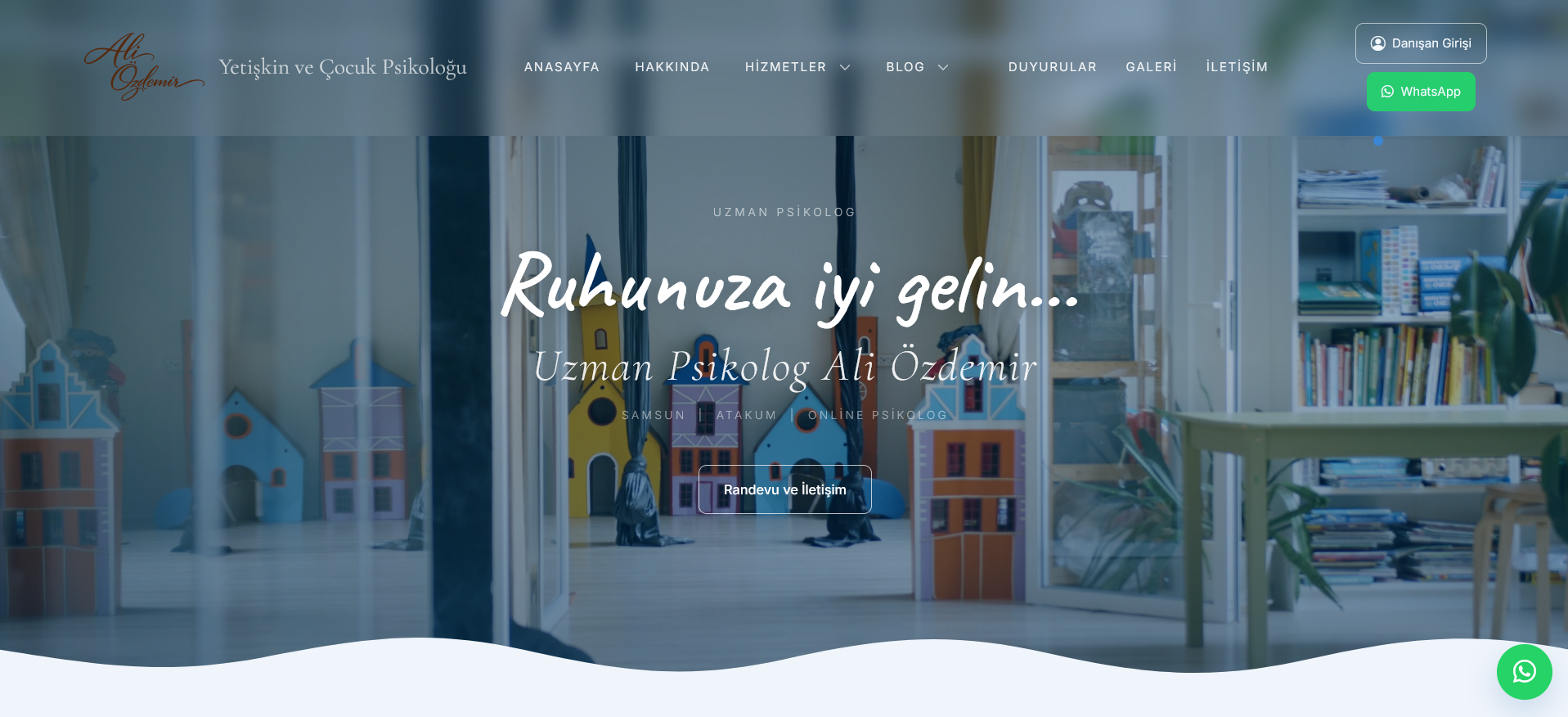 Specialist Psychologist Ali Özdemir Website